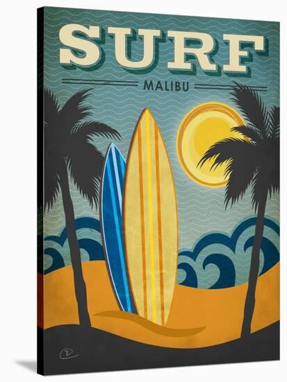 Surf Malibu-Renee Pulve-Stretched Canvas