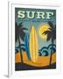 Surf Malibu-Renee Pulve-Framed Art Print