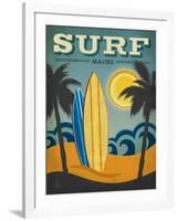 Surf Malibu-Renee Pulve-Framed Art Print