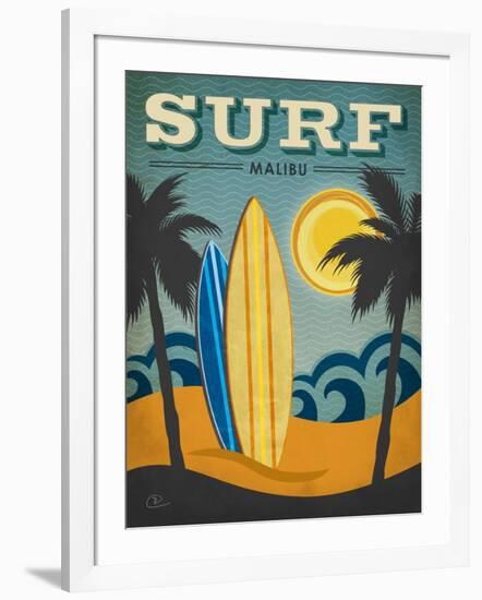 Surf Malibu-Renee Pulve-Framed Art Print