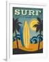 Surf Malibu-Renee Pulve-Framed Art Print