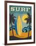 Surf Malibu-Renee Pulve-Framed Art Print