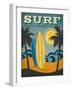 Surf Malibu-Renee Pulve-Framed Art Print