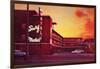 Surf Motel at Sunset-Found Image Press-Framed Premium Photographic Print
