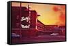 Surf Motel at Sunset-Found Image Press-Framed Stretched Canvas