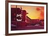 Surf Motel at Sunset-Found Image Press-Framed Photographic Print