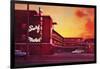 Surf Motel at Sunset-Found Image Press-Framed Photographic Print