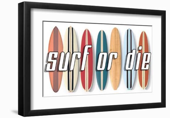 Surf of Die-Edward M. Fielding-Framed Premium Giclee Print