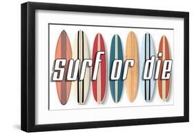 Surf of Die-Edward M. Fielding-Framed Art Print