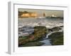 Surf on Four-Mile Beach, Santa Cruz Coast, California, USA-Tom Norring-Framed Premium Photographic Print