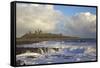 Surf on Rocks, Dunstanburgh Castle, Northumberland, England, United Kingdom, Europe-Peter Barritt-Framed Stretched Canvas