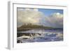 Surf on Rocks, Dunstanburgh Castle, Northumberland, England, United Kingdom, Europe-Peter Barritt-Framed Photographic Print