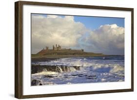 Surf on Rocks, Dunstanburgh Castle, Northumberland, England, United Kingdom, Europe-Peter Barritt-Framed Photographic Print