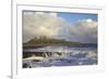 Surf on Rocks, Dunstanburgh Castle, Northumberland, England, United Kingdom, Europe-Peter Barritt-Framed Photographic Print