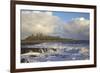 Surf on Rocks, Dunstanburgh Castle, Northumberland, England, United Kingdom, Europe-Peter Barritt-Framed Photographic Print