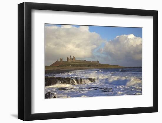 Surf on Rocks, Dunstanburgh Castle, Northumberland, England, United Kingdom, Europe-Peter Barritt-Framed Premium Photographic Print