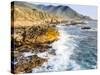 Surf on Rocks, Garrapata State Beach, Big Sur, California Pacific Coast, USA-Tom Norring-Stretched Canvas