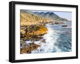 Surf on Rocks, Garrapata State Beach, Big Sur, California Pacific Coast, USA-Tom Norring-Framed Premium Photographic Print