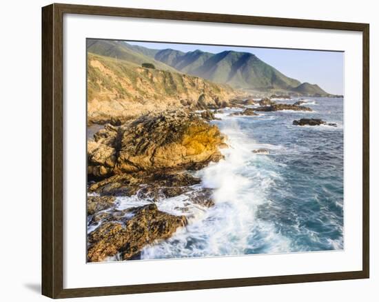 Surf on Rocks, Garrapata State Beach, Big Sur, California Pacific Coast, USA-Tom Norring-Framed Photographic Print