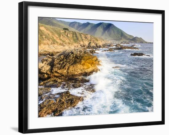 Surf on Rocks, Garrapata State Beach, Big Sur, California Pacific Coast, USA-Tom Norring-Framed Photographic Print