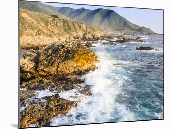 Surf on Rocks, Garrapata State Beach, Big Sur, California Pacific Coast, USA-Tom Norring-Mounted Photographic Print