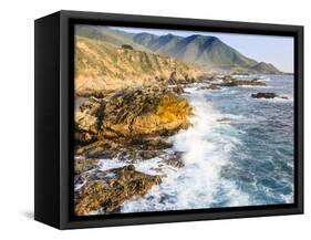 Surf on Rocks, Garrapata State Beach, Big Sur, California Pacific Coast, USA-Tom Norring-Framed Stretched Canvas