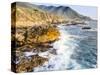 Surf on Rocks, Garrapata State Beach, Big Sur, California Pacific Coast, USA-Tom Norring-Stretched Canvas