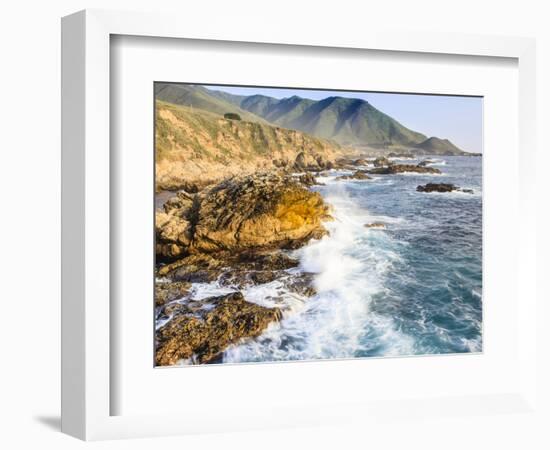 Surf on Rocks, Garrapata State Beach, Big Sur, California Pacific Coast, USA-Tom Norring-Framed Photographic Print