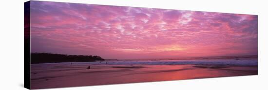 Surf on the Beach at Sunset, Hapuna Beach, Kohala Coast, Hawaii, Usa-null-Stretched Canvas