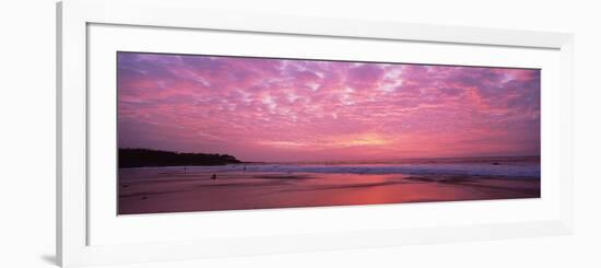 Surf on the Beach at Sunset, Hapuna Beach, Kohala Coast, Hawaii, Usa-null-Framed Photographic Print