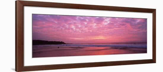 Surf on the Beach at Sunset, Hapuna Beach, Kohala Coast, Hawaii, Usa-null-Framed Photographic Print