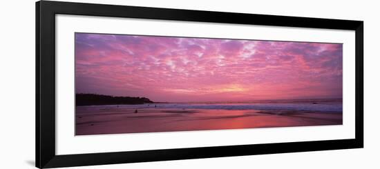 Surf on the Beach at Sunset, Hapuna Beach, Kohala Coast, Hawaii, Usa-null-Framed Photographic Print