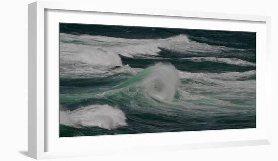 Surf on the Beach, Cape Kiwanda State Park, Pacific City, Oregon, USA-null-Framed Photographic Print