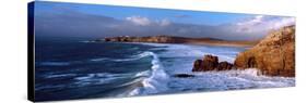 Surf on the Beach, Crozon Peninsula, Finistere, Brittany, France-null-Stretched Canvas