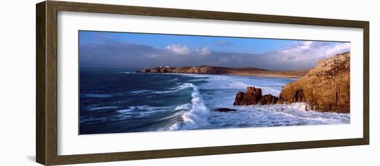 Surf on the Beach, Crozon Peninsula, Finistere, Brittany, France-null-Framed Photographic Print