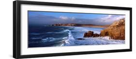 Surf on the Beach, Crozon Peninsula, Finistere, Brittany, France-null-Framed Photographic Print