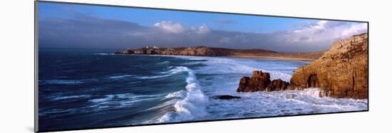 Surf on the Beach, Crozon Peninsula, Finistere, Brittany, France-null-Mounted Photographic Print
