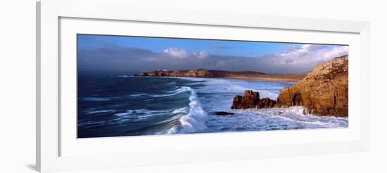 Surf on the Beach, Crozon Peninsula, Finistere, Brittany, France-null-Framed Photographic Print