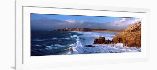 Surf on the Beach, Crozon Peninsula, Finistere, Brittany, France-null-Framed Photographic Print