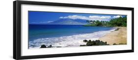 Surf on the Beach, Kapalua Beach, Maui, Hawaii, USA-null-Framed Photographic Print