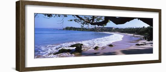 Surf on the Beach, Mauna Kea, Hawaii, Usa-null-Framed Photographic Print