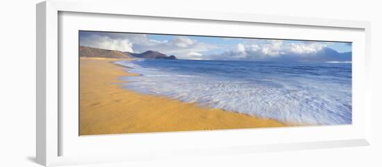 Surf on the beach, Playa La Cachora, Todos Santos, Baja California Sur, Mexico-null-Framed Photographic Print