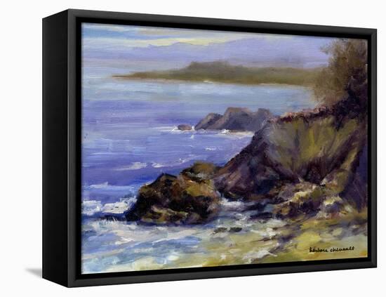 Surf on the Rocks-Barbara Chenault-Framed Stretched Canvas