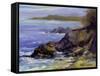 Surf on the Rocks-Barbara Chenault-Framed Stretched Canvas