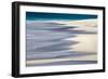 Surf pattern washing up on white sandy beach, Espanola Island, Galapagos Islands, Ecuador.-Adam Jones-Framed Photographic Print