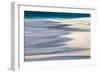 Surf pattern washing up on white sandy beach, Espanola Island, Galapagos Islands, Ecuador.-Adam Jones-Framed Photographic Print