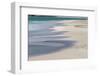 Surf pattern washing up on white sandy beach, Espanola Island, Galapagos Islands, Ecuador.-Adam Jones-Framed Photographic Print