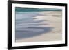 Surf pattern washing up on white sandy beach, Espanola Island, Galapagos Islands, Ecuador.-Adam Jones-Framed Photographic Print