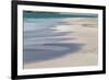 Surf pattern washing up on white sandy beach, Espanola Island, Galapagos Islands, Ecuador.-Adam Jones-Framed Photographic Print