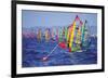 Surf Regatta Start Line-null-Framed Premium Giclee Print